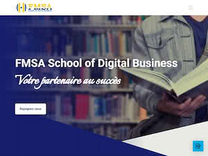 FMSA School of Digital Business's official website homepage screenshot