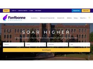 Fontbonne University's official website homepage screenshot