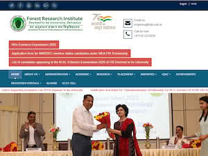 Forest Research Institute's official website homepage screenshot