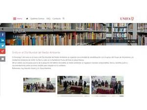 Francisco de Asís University Institute's official website homepage screenshot