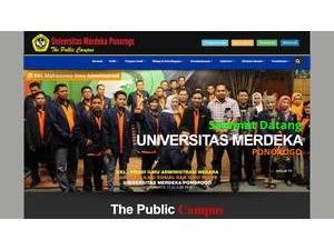Free University of Ponorogo's official website homepage screenshot