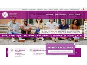 Friedensau School of Theology's official website homepage screenshot