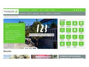 Fulda University of Applied Sciences's official website homepage screenshot