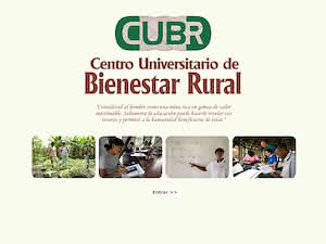 Fundacion Centro Universitario de Bienestar Rural's official website homepage screenshot