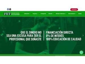 Fundacion Escuela Tecnologica de Neiva Jesus Oviedo Perez's official website homepage screenshot