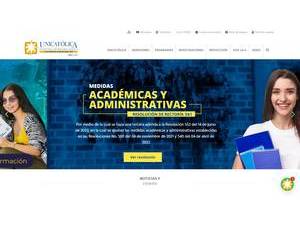 Fundacion Universitaria Catolica Lumen Gentium's official website homepage screenshot