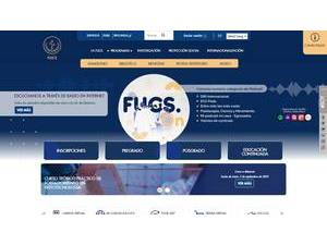 Fundacion Universitaria de Ciencias de La Salud's official website homepage screenshot