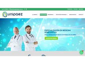 Fundacion Universitaria Luis G. Paez's official website homepage screenshot