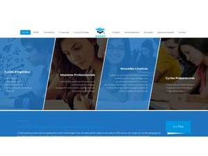 Gabes Private Technological University's official website homepage screenshot