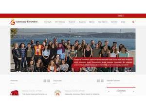 Galatasaray Üniversitesi's official website homepage screenshot