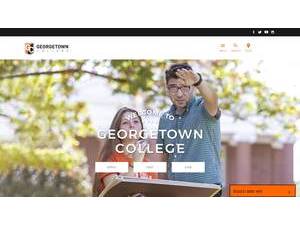 Georgetown College's official website homepage screenshot