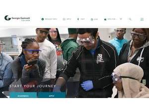 Georgia Gwinnett College's official website homepage screenshot