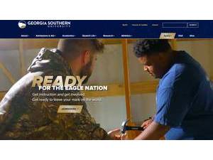 Georgia Southern University's official website homepage screenshot