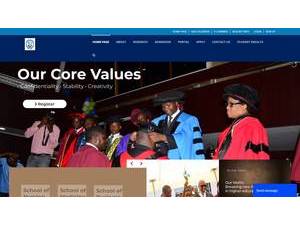Gideon Robert University's official website homepage screenshot
