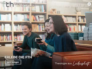 Giessen School of Theology's official website homepage screenshot