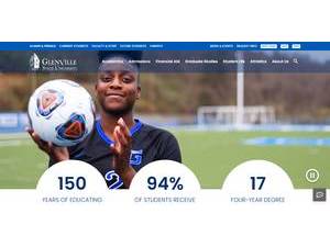Glenville State University's official website homepage screenshot