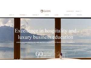 Glion Institut für Hochschulbildung's official website homepage screenshot