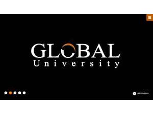 Global University's official website homepage screenshot