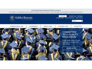 Goldey-Beacom College's official website homepage screenshot