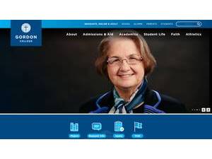 Gordon College's official website homepage screenshot