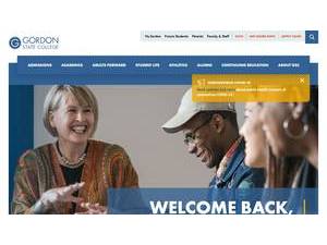 Gordon State College's official website homepage screenshot