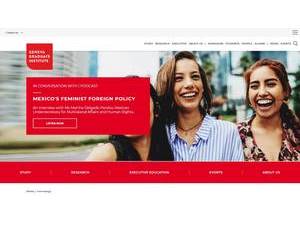 Graduate Institute of International and Development Studies's official website homepage screenshot