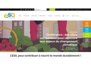 Graduate School of Agricultural Studies of Angers's official website homepage screenshot