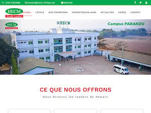 Graduate School of Business and Management's official website homepage screenshot