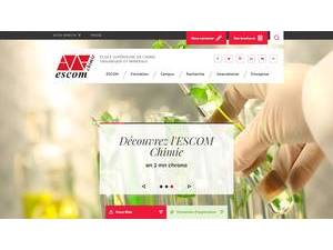 Graduate School of Organic and Mineral Chemistry's official website homepage screenshot