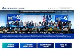 Grand Valley State University's official website homepage screenshot
