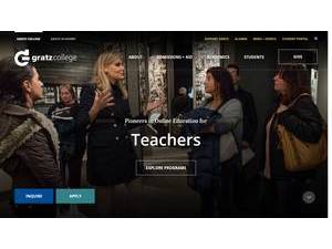 Gratz College's official website homepage screenshot