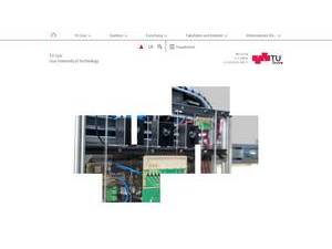 Graz University of Technology's official website homepage screenshot