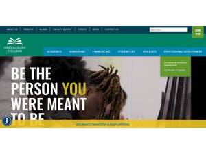 Greensboro College's official website homepage screenshot