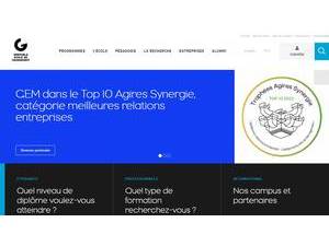 Grenoble Graduate School of Business's official website homepage screenshot
