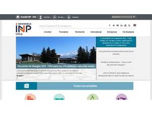 Grenoble INP's official website homepage screenshot