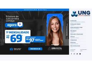 Guarulhos University's official website homepage screenshot