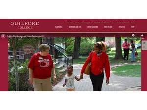 Guilford College's official website homepage screenshot