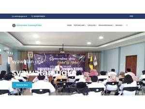 Gunung Kidul University's official website homepage screenshot