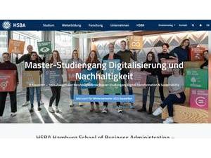 Hamburg School of Business Administration's official website homepage screenshot
