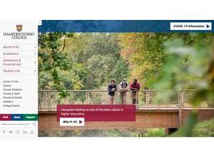 Hampden-Sydney College's official website homepage screenshot