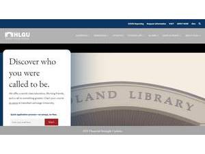 Hannibal-LaGrange University's official website homepage screenshot
