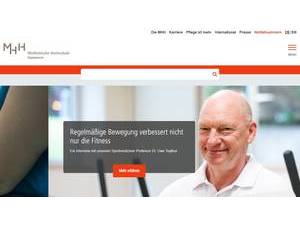 Hannover Medical School's official website homepage screenshot