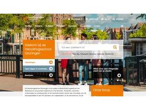 Hanzehogeschool Groningen's official website homepage screenshot