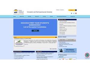 Harare Institute of Technology's official website homepage screenshot