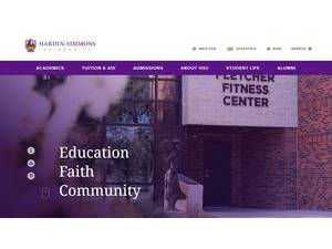 Hardin-Simmons University's official website homepage screenshot