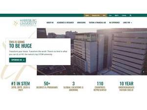Harrisburg University of Science and Technology's official website homepage screenshot