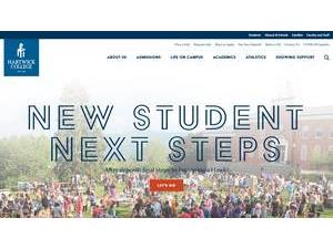 Hartwick College's official website homepage screenshot