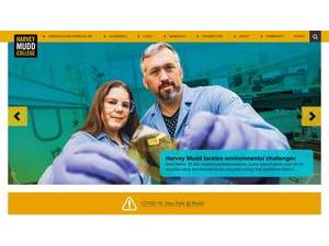 Harvey Mudd College's official website homepage screenshot