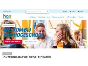 HAS Hogeschool's official website homepage screenshot