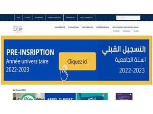Hassan II University of Casablanca's official website homepage screenshot